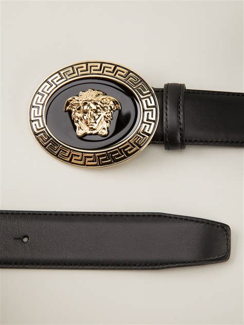 versace medusa black belt|versace medusa belt sale.